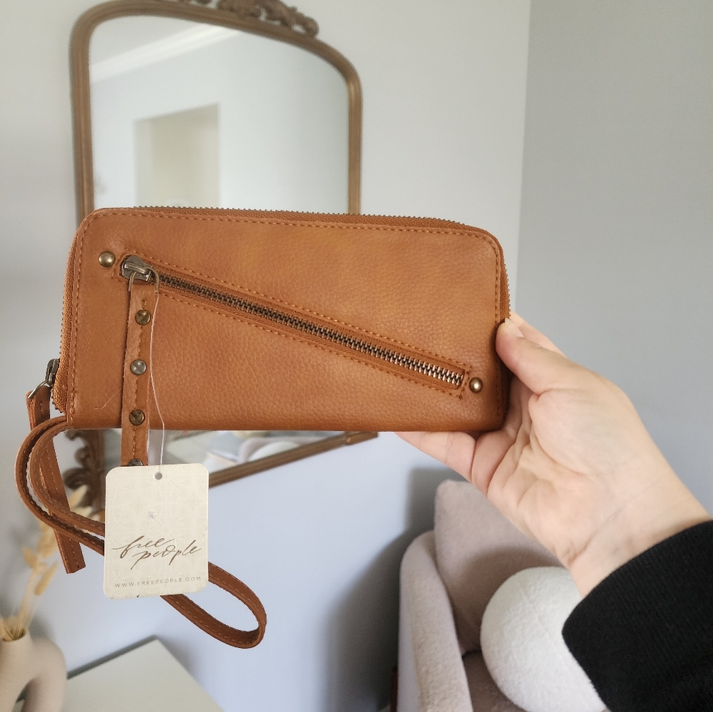 Free People Distressed Vegan Wallet